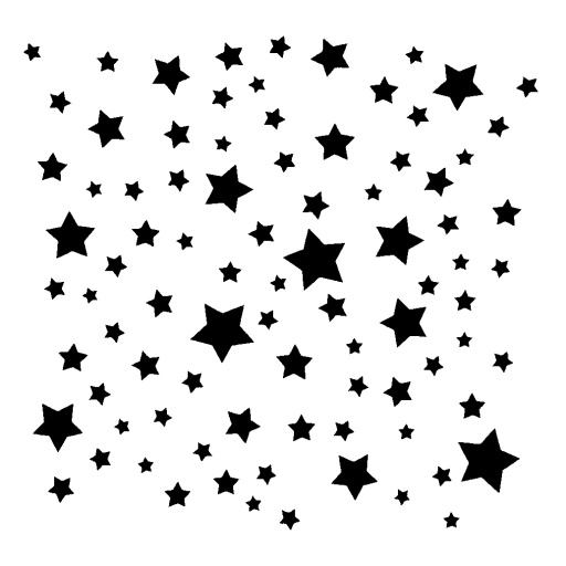Stencil - Stars (6x6 Inch)